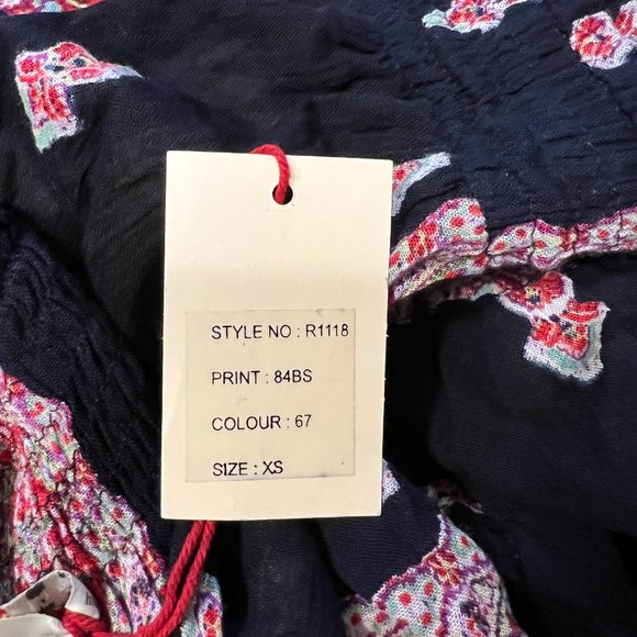 RAGA Anthropologie Endless Love Paisley Bohemian Smocked Resort Romper NWT - Picture 10 of 13